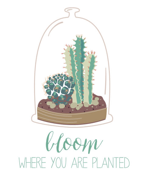 “Bloom where you are planted” free print. Download it at http://www.burlapandblue.com/2014/12/31/free-printable-bloom-planted/