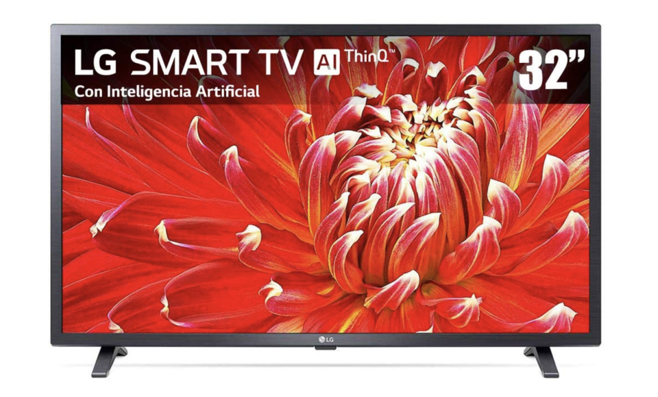 TV LG 32" HD Smart TV LED 32LM630BPUB. Foto: amazon.com.mx 