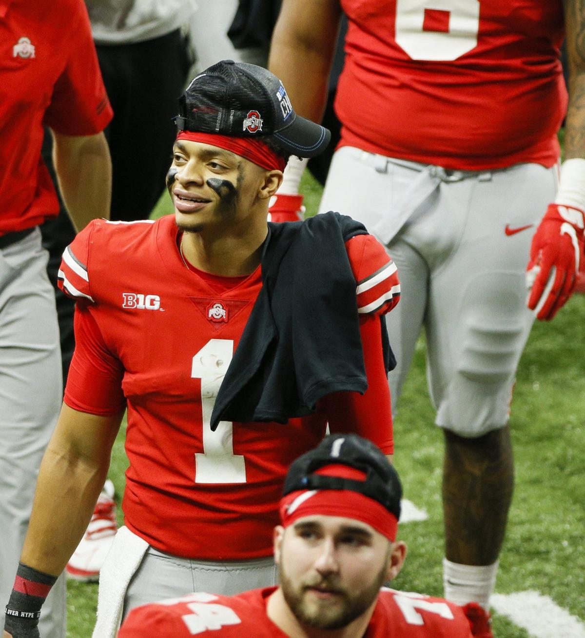 Ohio State's Sam Hubbard, Denzel Ward, Cameron Heyward, Corey