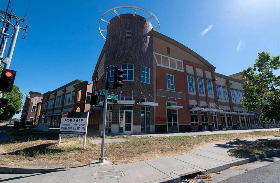 An unfinished office park sits abandoned on Stockton Boulevard and Riza Avenue in Sacramento’s Little Saigon area in 2020. WellSpace Health plans to turn the vacant property into a medical campus.