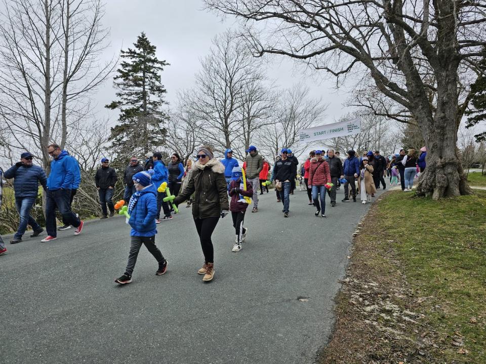 Sunday at Bowring Park in St. John's brought dozens of adults and children for a walk aimed at raising awareness for youth mental health and specifically to raise funds to the non-profit organization Kids Phone Help. Similar walks happened that day across Canada.