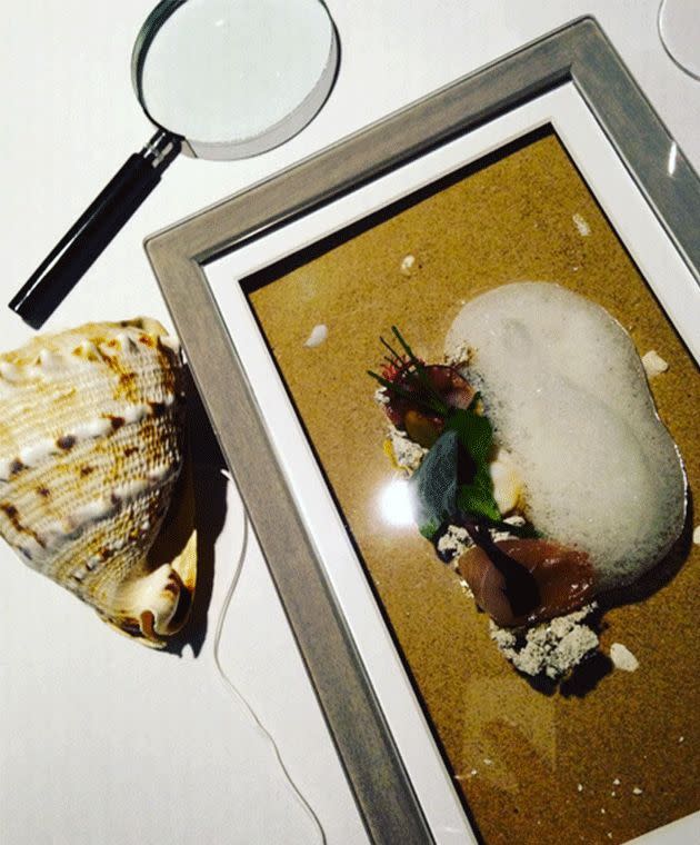 Heston Blumenthal's Sound of the Sea dish. Photo: Instagram