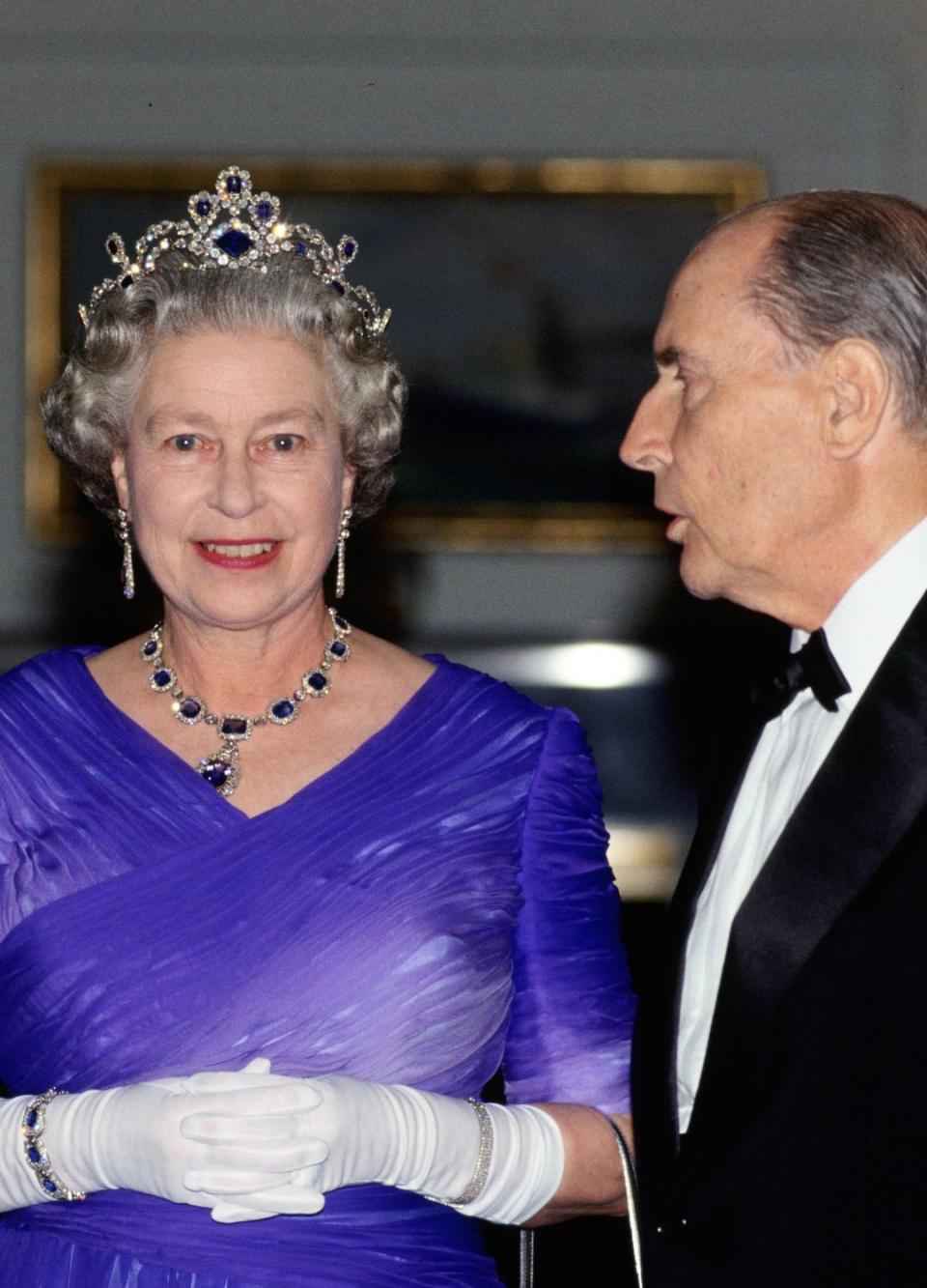 A banquet on Royal Yacht Britannia in France, 1963