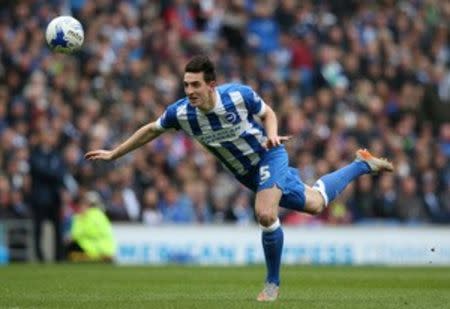 Britain Football Soccer - Brighton & Hove Albion v Derby County - Sky Bet Football League Championship - The American Express Community Stadium - 2/5/16 Brighton's Lewis Dunk Mandatory Credit: Action Images / Paul Childs Livepic