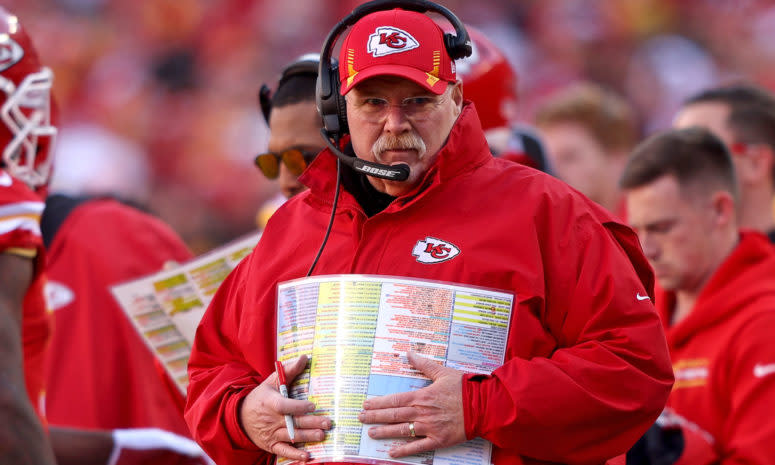 Chiefs head coach Andy Reid on Sunday.