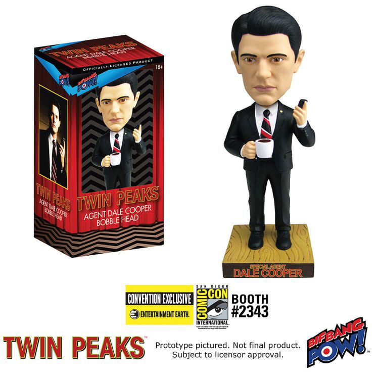 Twin Peaks'Agent Dale Cooper bobble head. (Courtesy: Entertainment Earth)