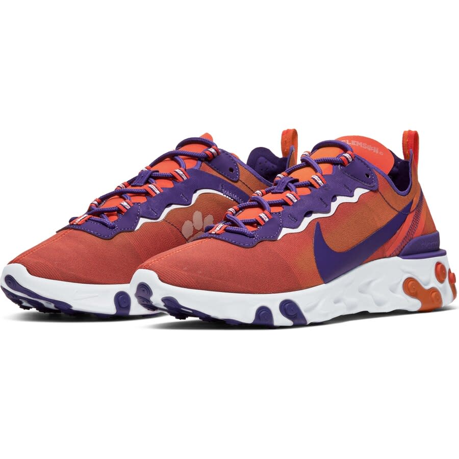 Clemson Tigers React Element 55 Sneakers