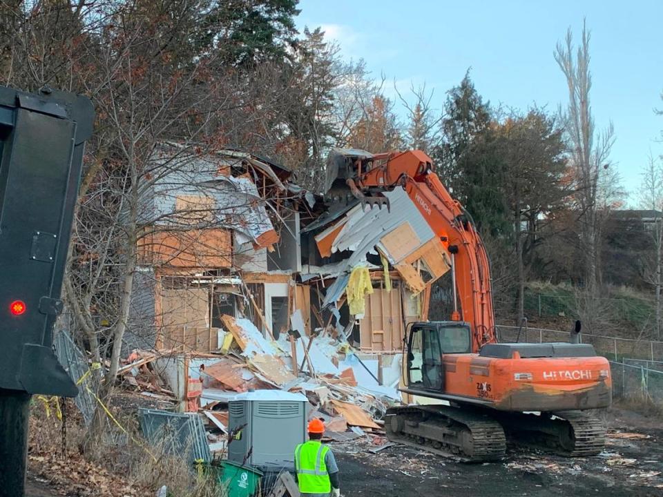 Demolition of the Moscow home where four University of Idaho students were killed in November began in earnest early Thursday morning. Some of the victims’ families opposed its destruction ahead of a trial for murder suspect Bryan Kohberger.