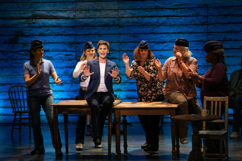 <p>Apple TV+</p><p>Broadway fans will be delighted to know that there's something for them, too, as AppleTV+ has the Broadway recording of <em>Come from Away</em>. It tells the tale of the 7,000 passengers stranded after the 9/11 terrorist attacks in a small town in Newfoundland, where they were housed and welcomed. Filmed live on stage at the Gerald Schoenfeld Theater in New York City, the cast includes Petrina Bromley, Jenn Colella, De'Lon Grant, Joel Hatch, Tony LePage, Q. Smith, Caesar Samayoa, Astrid Van Wieren, Emily Walton, Jim Walton, Sharon Wheatley and Paul Whitty.</p>