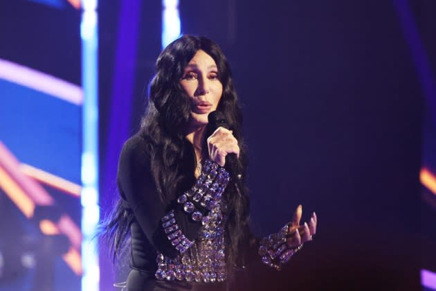 Cher performing at the 2024 iHeartRadio Music Awards. - Credit: Amy Sussman/Getty Images