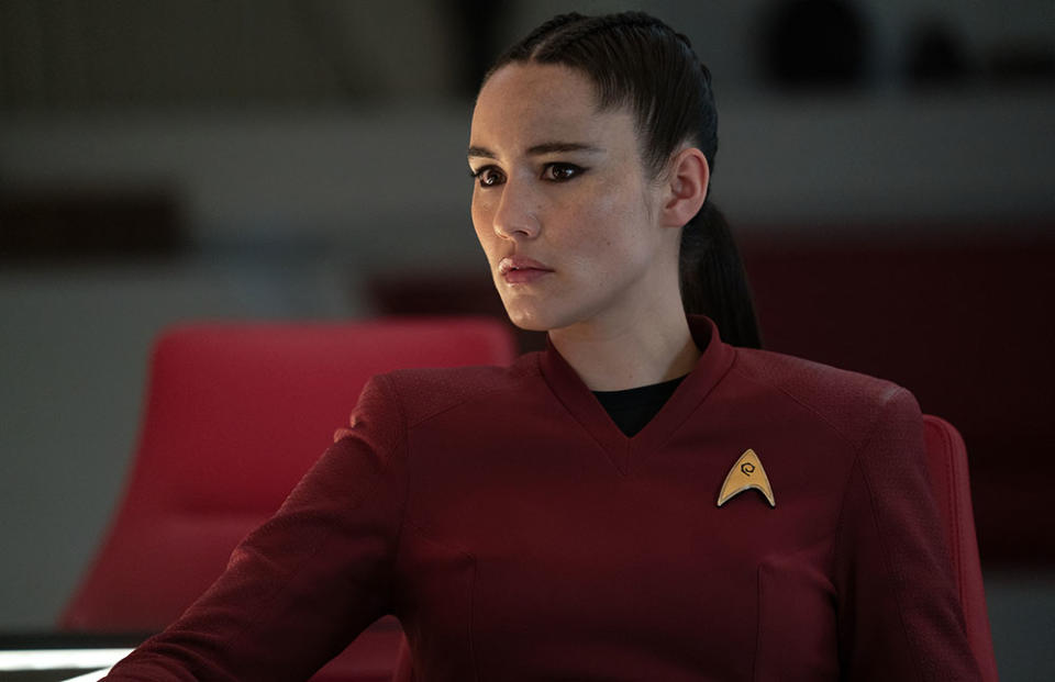 Christina Chong as La’an Noonien-Singh in ‘Star Trek: Strange New Worlds’ - Credit: Courtesy of Marni Grossman/Paramount+