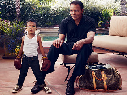 Muhammad Ali and C.J. Glove Up for Louis Vuitton