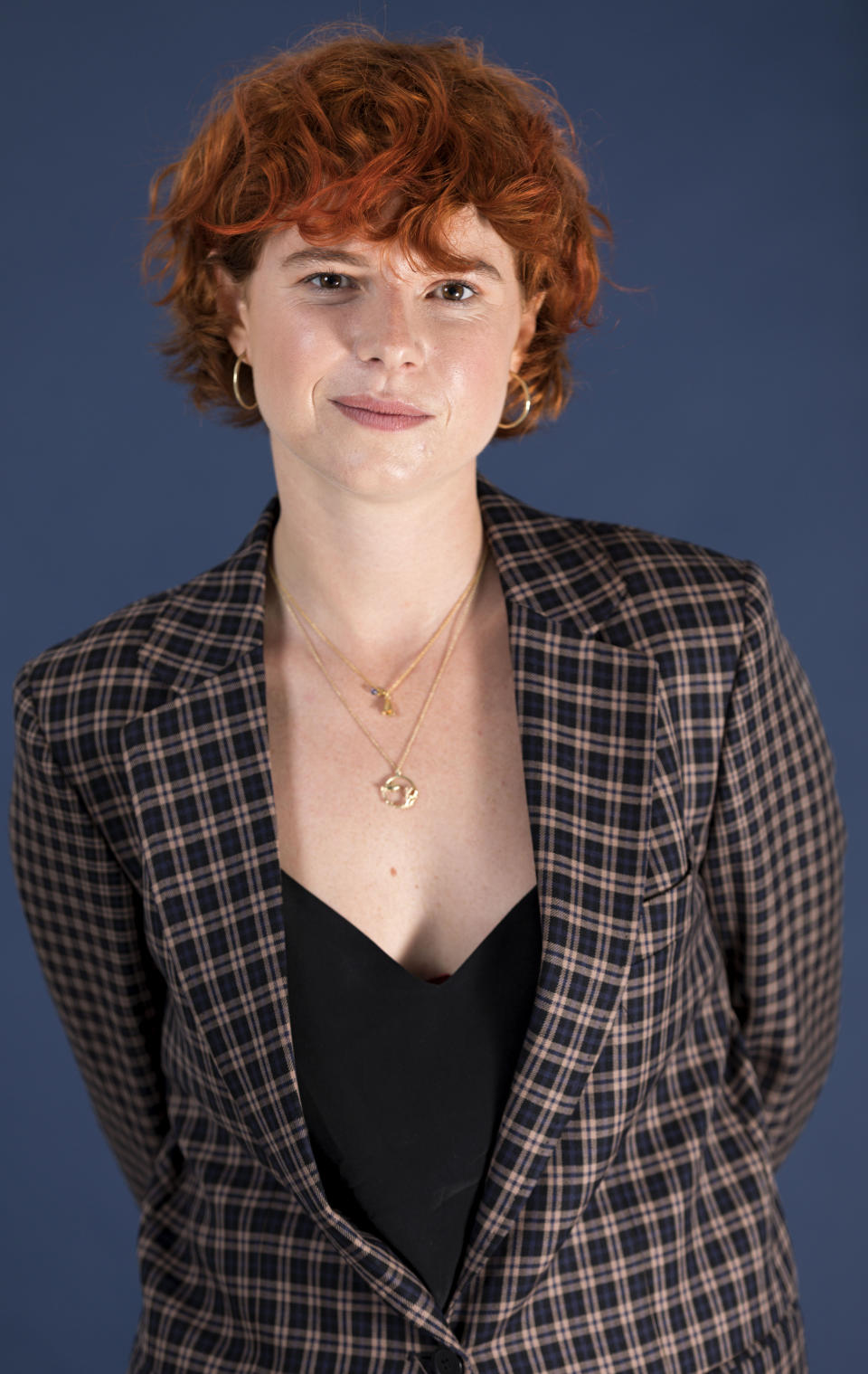 In this June 18, 2019 photo, Jessie Buckley poses for a portrait in New York. In “Wild Rose,” Buckley stars as a fiery, working-class Glasgow single mother, just out of prison, who dreams of becoming a country music star. (Photo by Brian Ach/Invision/AP)