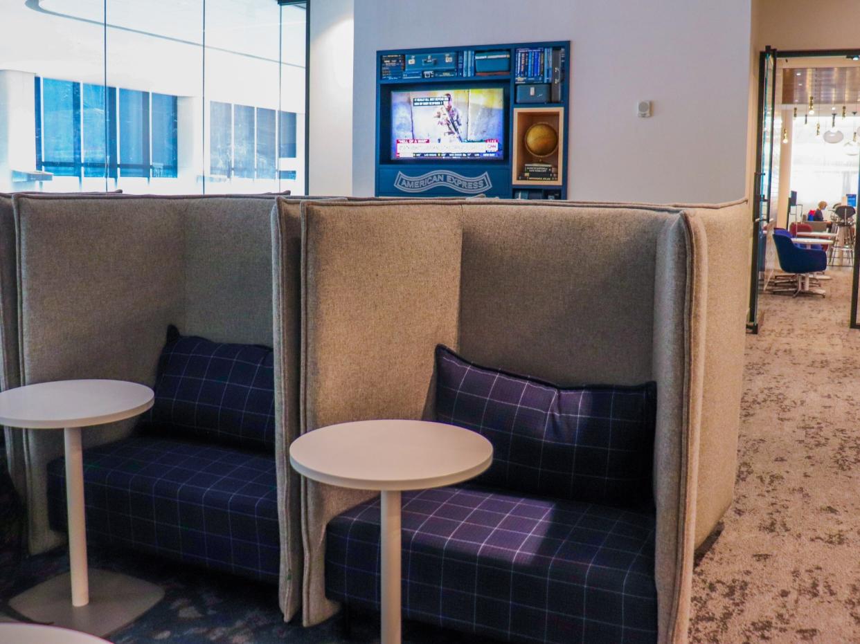 Inside the American Express Centurion Lounge at LaGuardia Airport — Amex Centurion Lounge LaGuardia Airport