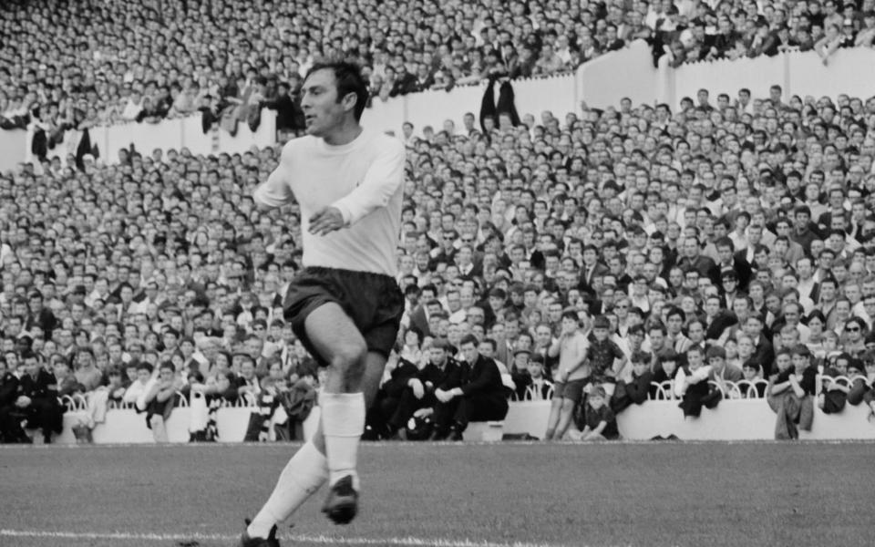 Greaves in full flow during his playing career - Hulton Archive