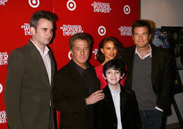 Director Zach Helm , Dustin Hoffman , Natalie Portman and Jason Bateman at the New York City premiere of Fox Walden's Mr. Magorium's Wonder Emporium