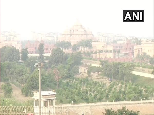 Visuals around Akshardham in the national capital (Photo/ANI)