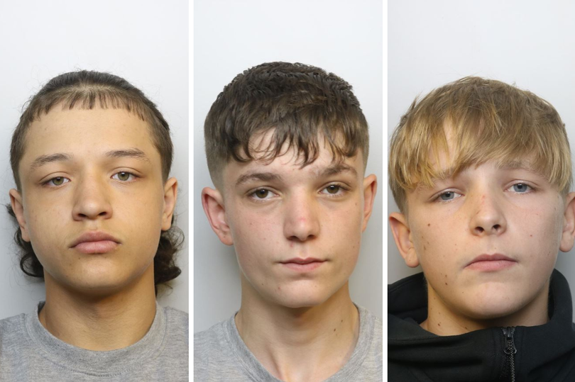 Cartel Bushnell (left), Shane Cunningham (Centre) and Leo Knight (right) were jailed following the death of Mikey Roynon at a property in Eastfield Avenue, Weston on June 10, 2023. -Credit:Avon and Somerset Police