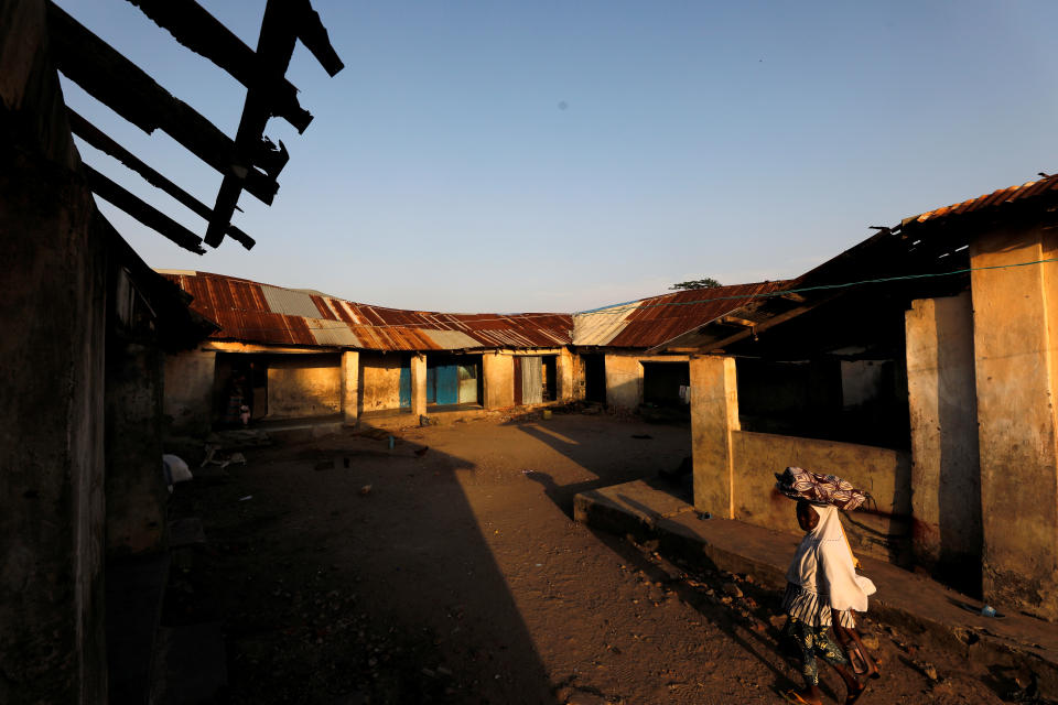 A girl walks past buildings at the Seriki Abass Slave Museum in the slave port at Badagry, Nigeria. (Photo: Afolabi Sotunde/Reuters)