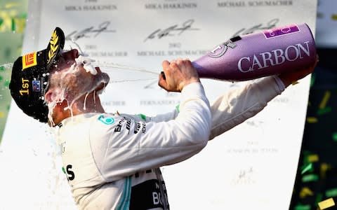 Valtteri Bottas celebrates - Credit: Getty Images