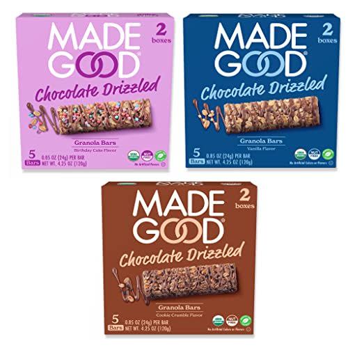 9) Chocolate Drizzled Granola Bars Variety Pack (30 Count)