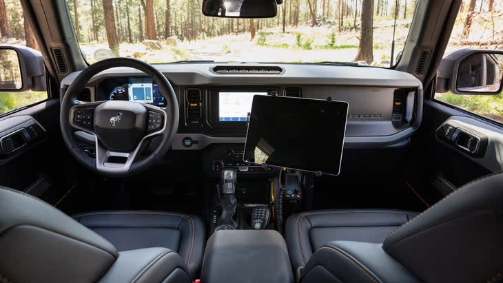 The off-the-shelf nature of the 2024 Ford Bronco is deliberate. It reduces costs and eliminates the need to specially train users. <span>(Photo: Courtesy of Ford)</span>