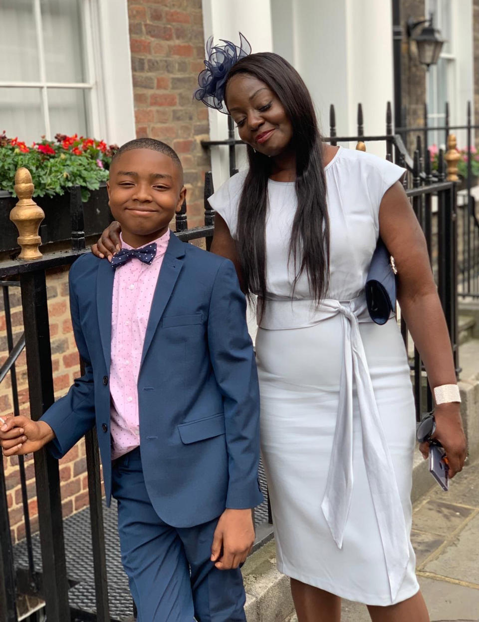 Undated handout photo issued by Alice Agyepong of her with her son Kai who was arrested by police while playing with a toy gun believing it to be real.