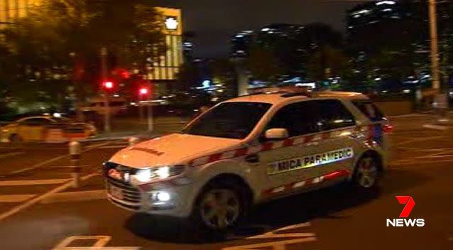 Police are urging the stab victim and two others that may have been assaulted before the incident to come forward to assist in the investigation. Picture: 7 News