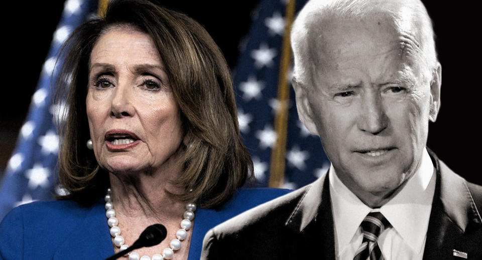 House Speaker Nancy Pelosi and former Vice President Joe Biden. (Photos: J. Scott Applewhite/AP, AP)