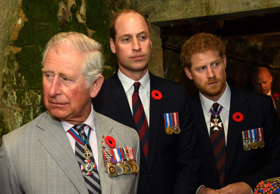 According to <em>The Daily Beast</em>, Prince Charles’ relationship with sons William and Harry is “strained”. Source: Getty