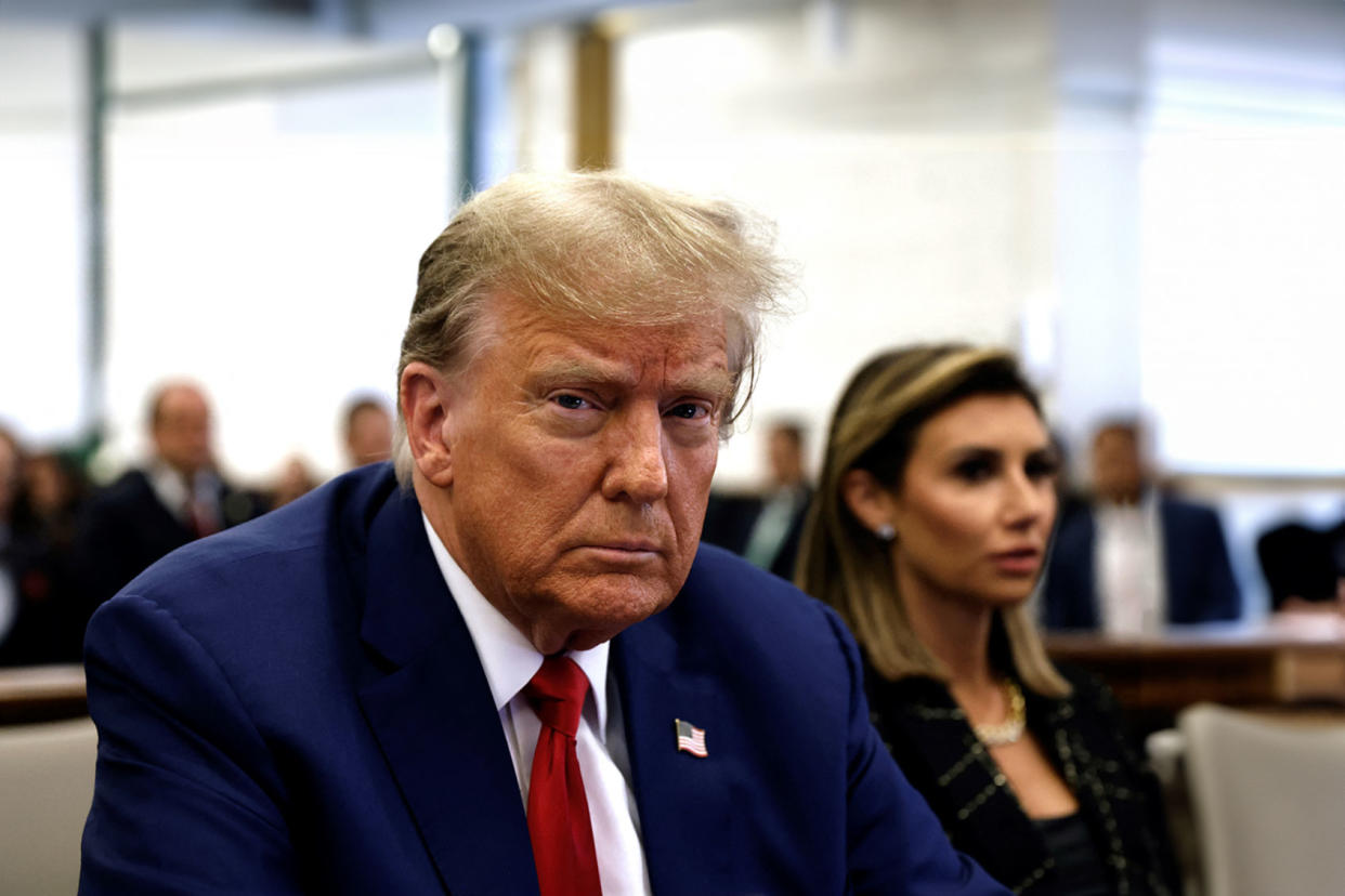 Donald Trump; Alina Habba PETER FOLEY/POOL/AFP via Getty Images