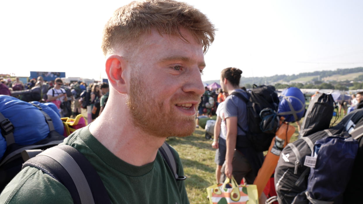 Jack Mcalinden at the Glastonbury Festival