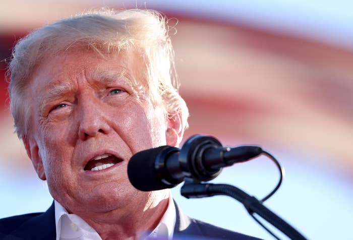 Trump at an Arizona rally earlier this month