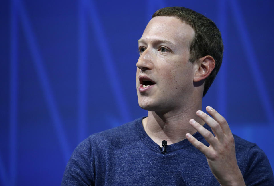 Mark Zuckerberg is facing a fall in the value of his wealth after Facebook’s shares dived 20%. Photograph: Chesnot/Getty Images