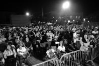 <p>Approximately 2,500 people — most of them off-duty cops, their families, and friends — watched and cheered as officers and sergeants from across the city proceeded to pummel one another for three one-minute rounds on Aug. 24, 2017. (Photo: Gordon Donovan/Yahoo News) </p>