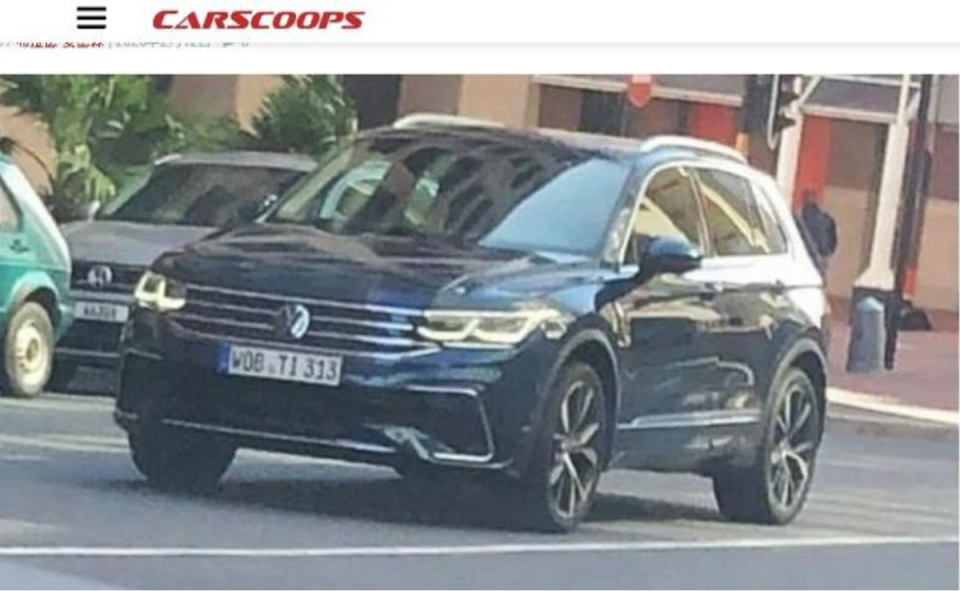 最新小改款 VW Tiguan 完整實車意外被捕獲。