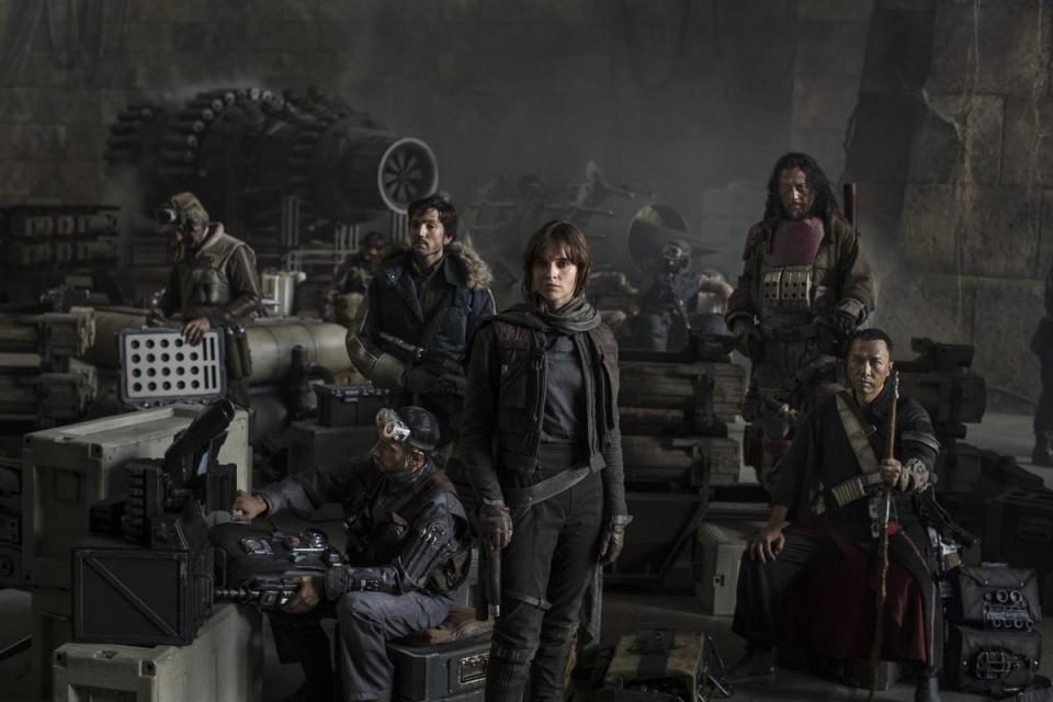 Actors Riz Ahmed, Diego Luna, Felicity Jones, Jiang Wen and Donnie Yen starred in Rogue One