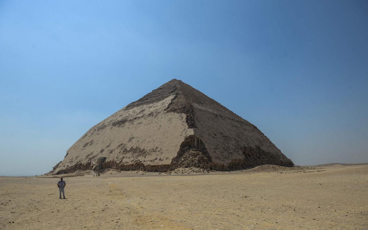 Egypt's 'bent' pyramid now open to visitors, may hold the final resting place of the pharaoh who built it, Sneferu - AFP