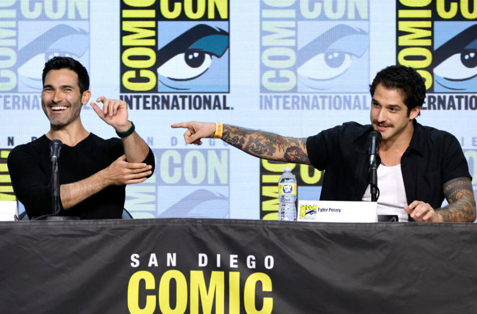 the two Tyler's on the comic-con panel