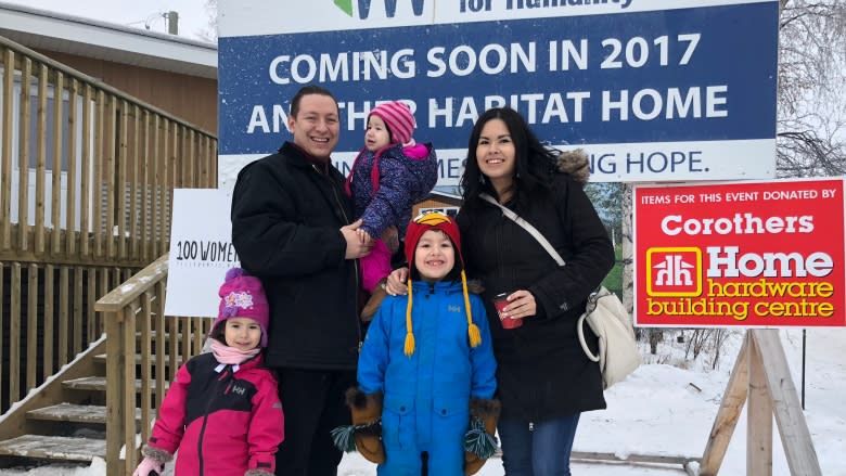 'It means everything': Yellowknife family gets keys to Habitat for Humanity home