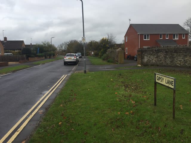 Gipsy Lane in Taunton where Jim Booth was attacked (Johanna Carr/PA)