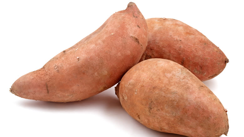 Three sweet potatoes