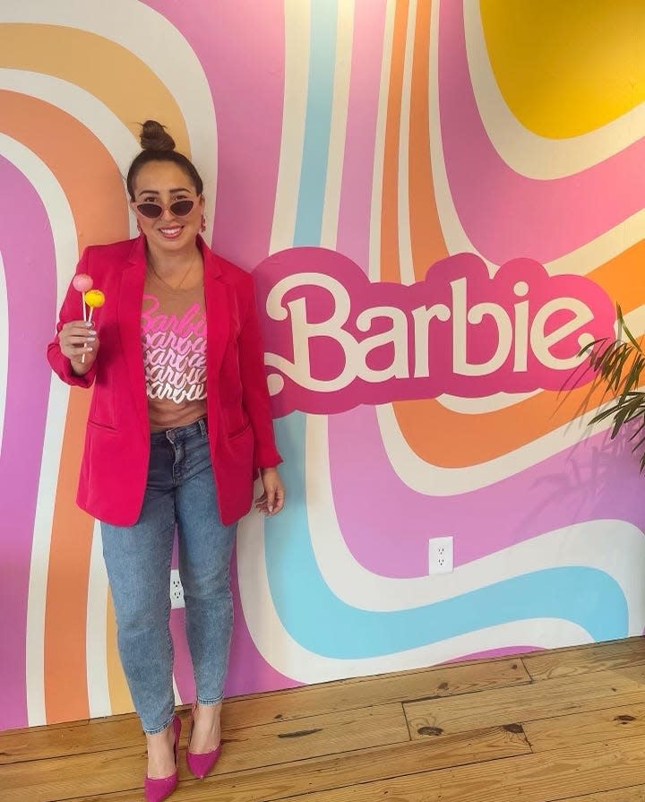 Patty Lambrou-Kalagnomas, the owner of Patty Pops in Pelham, is the official cake pop distributor for the Malibu Barbie Cafe in New York City.