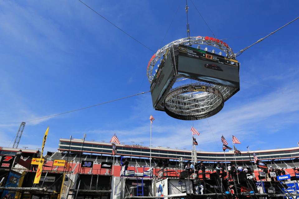 These video boards will be used for the Final Four. (Getty)