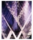 <p>By developing this image in the wrong chemicals, photographer James Tarry created this space-age purple image of London’s Gherkin. (James Tarry) </p>