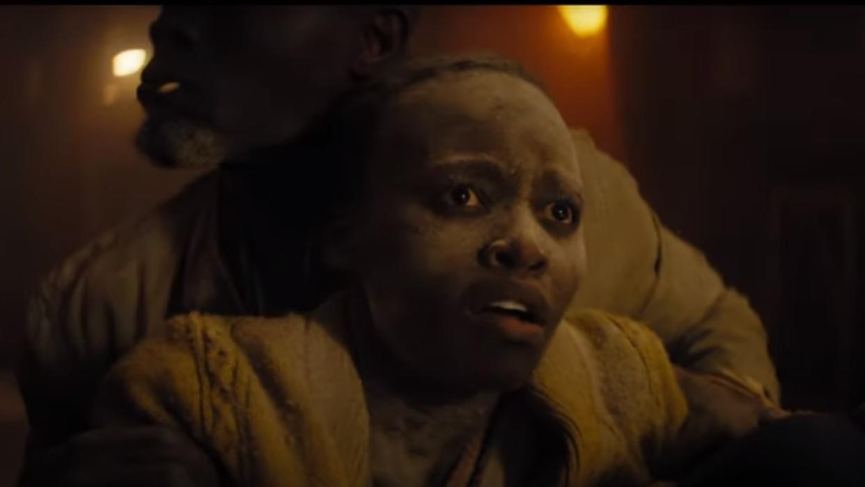  Djimon Honsou and Lupita Nyong'o in A Quiet Place: Day One. 