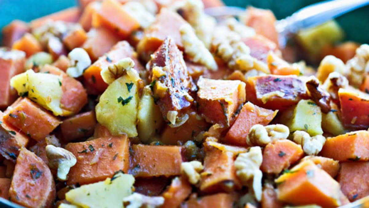 <p>Parade</p><p>This delicious root vegetable hash is a hearty vegetarian meal. Add an egg on top if you want to add extra protein!</p><p><strong>Get the recipe: <a href="https://parade.com/27547/mamiesinroxburyconn/root-vegetable-hash/" rel="nofollow noopener" target="_blank" data-ylk="slk:Root Vegetable Hash;elm:context_link;itc:0;sec:content-canvas" class="link rapid-noclick-resp"><em>Root Vegetable Hash</em></a></strong></p>