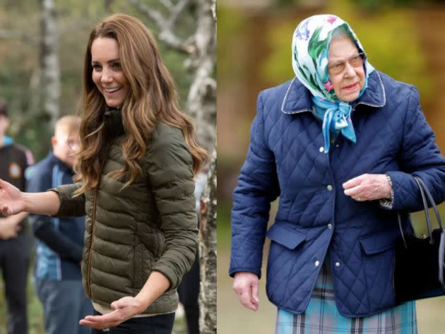 The British royals have been known to sport quilted jackets during public outings.  (Photo: Getty Images/Max Mumby/Indigo/WPA Pool)