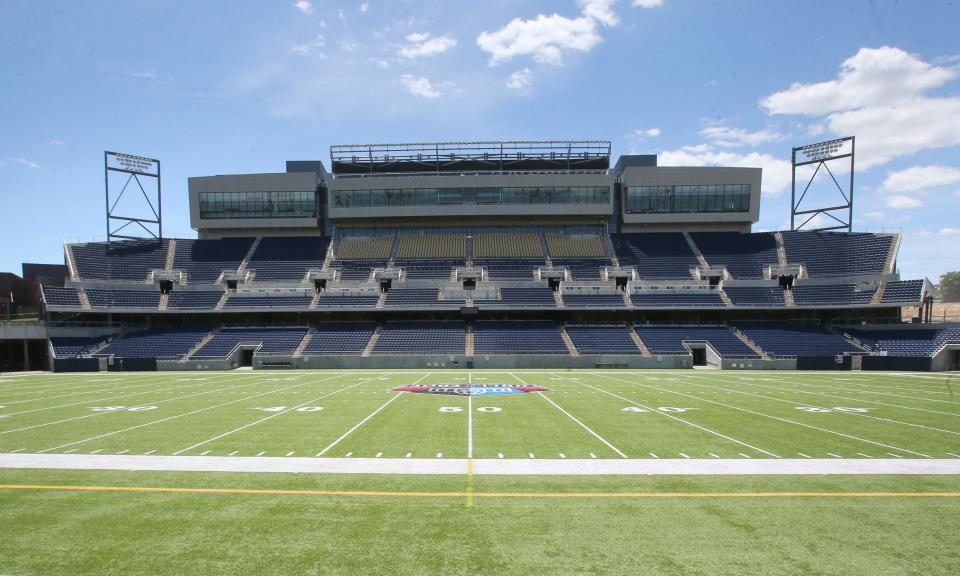 Tom Benson Hall of Fame Stadium is shown in Canton on Wednesday, June 16, 2021.