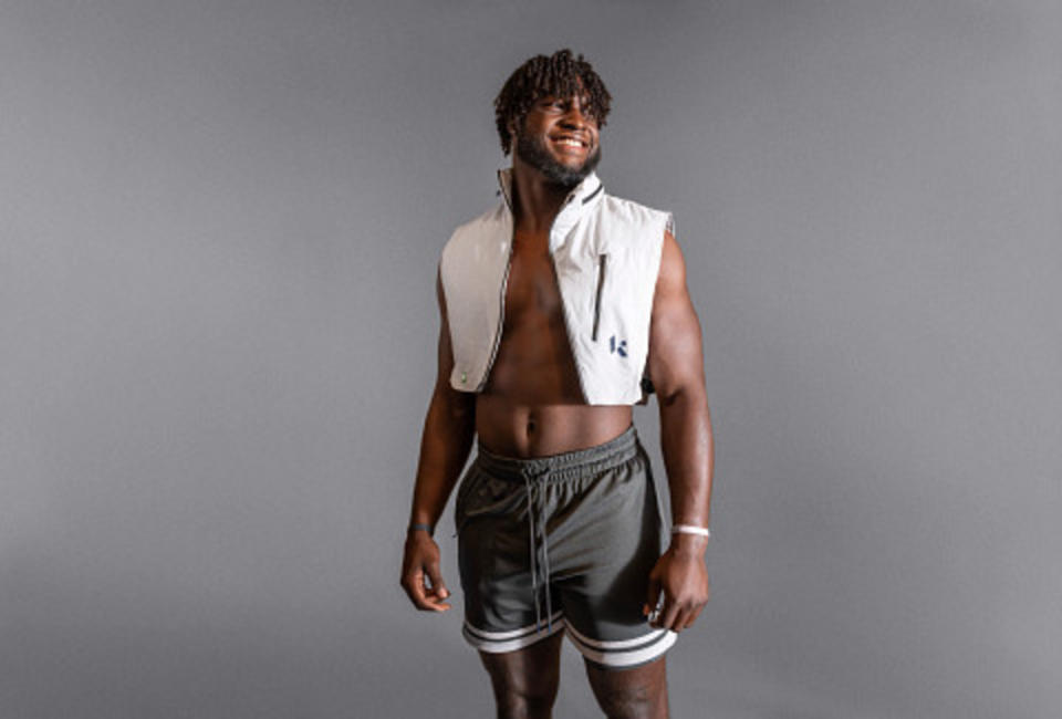 Will Anderson models Klutch Athletics apparel.<p>New Balance</p>